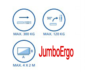 thông số thiết bị nâng chân không JumboErgo