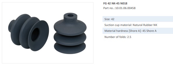 VACUUM SUCTION CUP - 10.01.06.00446 - Phụ kiện thiết bị nâng hạ chân không, thiết bị nâng công nghiệp - Schmalz