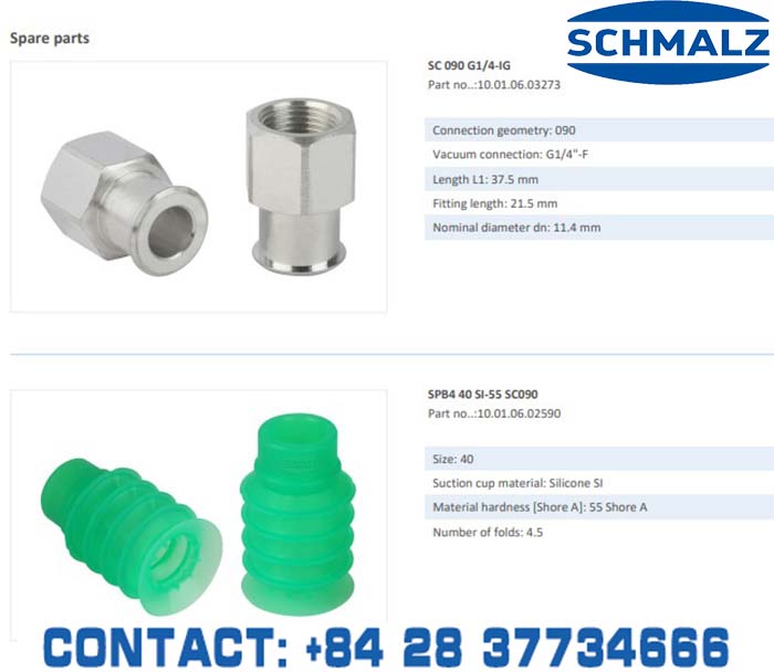 SUCTION CUP - 10.01.06.02856 - Vacuum Technology, Industrial Lifter in Vietnam, VACUUM SUCTION CUPS - Schmalz