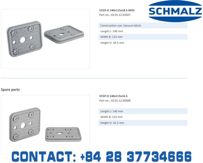 SUCTION CUP - 10.01.12.00210 - Vacuum Technology, Industrial Lifter in Vietnam, VACUUM SUCTION CUPS - Schmalz